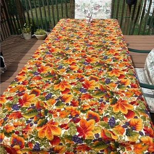 Harvest table cover handmade 7 ft 3 inch long by 3 ft wide